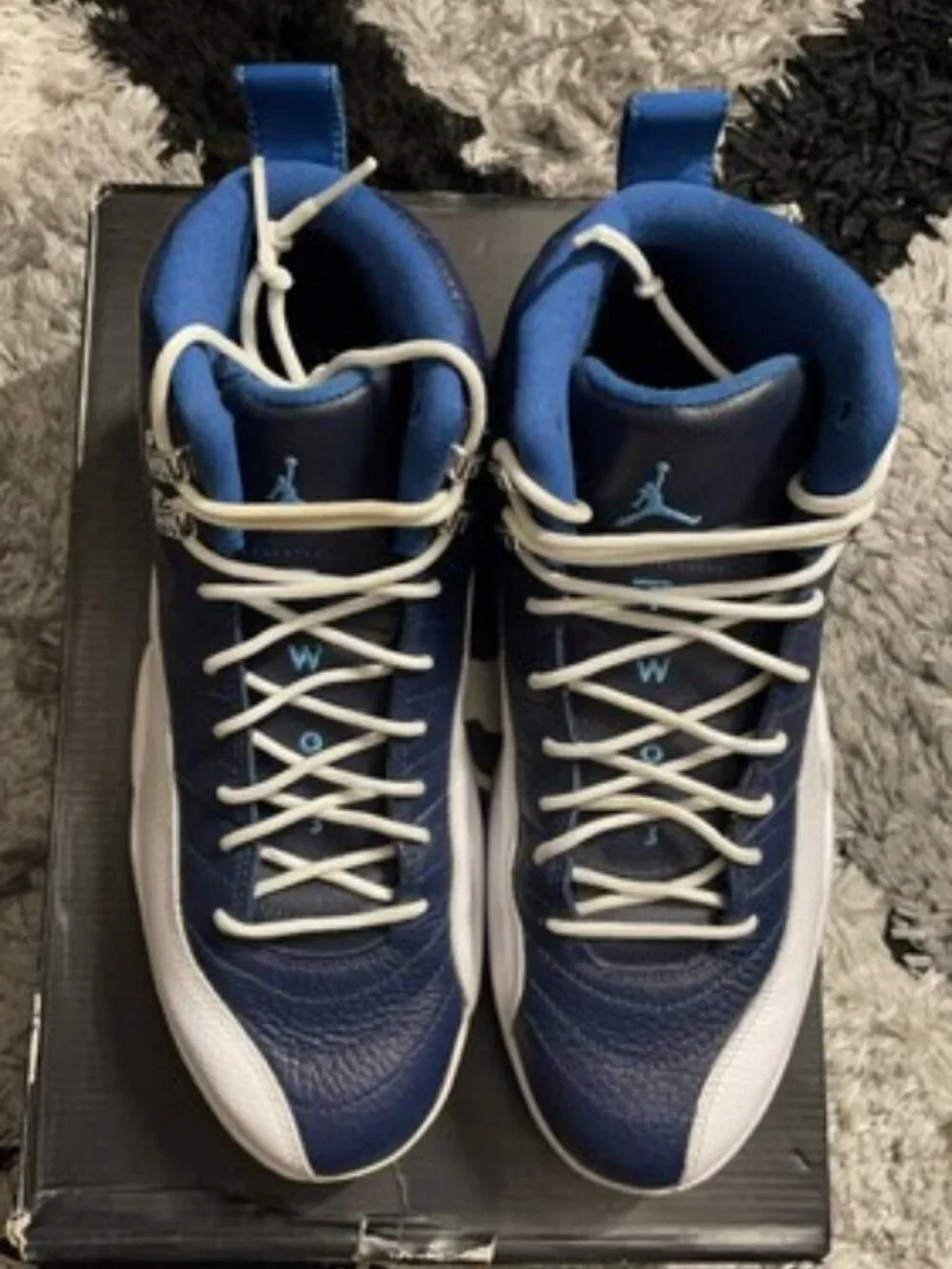 Air Jordan 12 Retro Obsidian 2012 130690-410 Men's Size 9